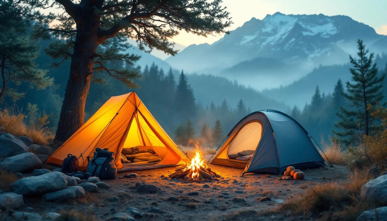 common challenges of minimalist camping gear layout on tarp with essential items only