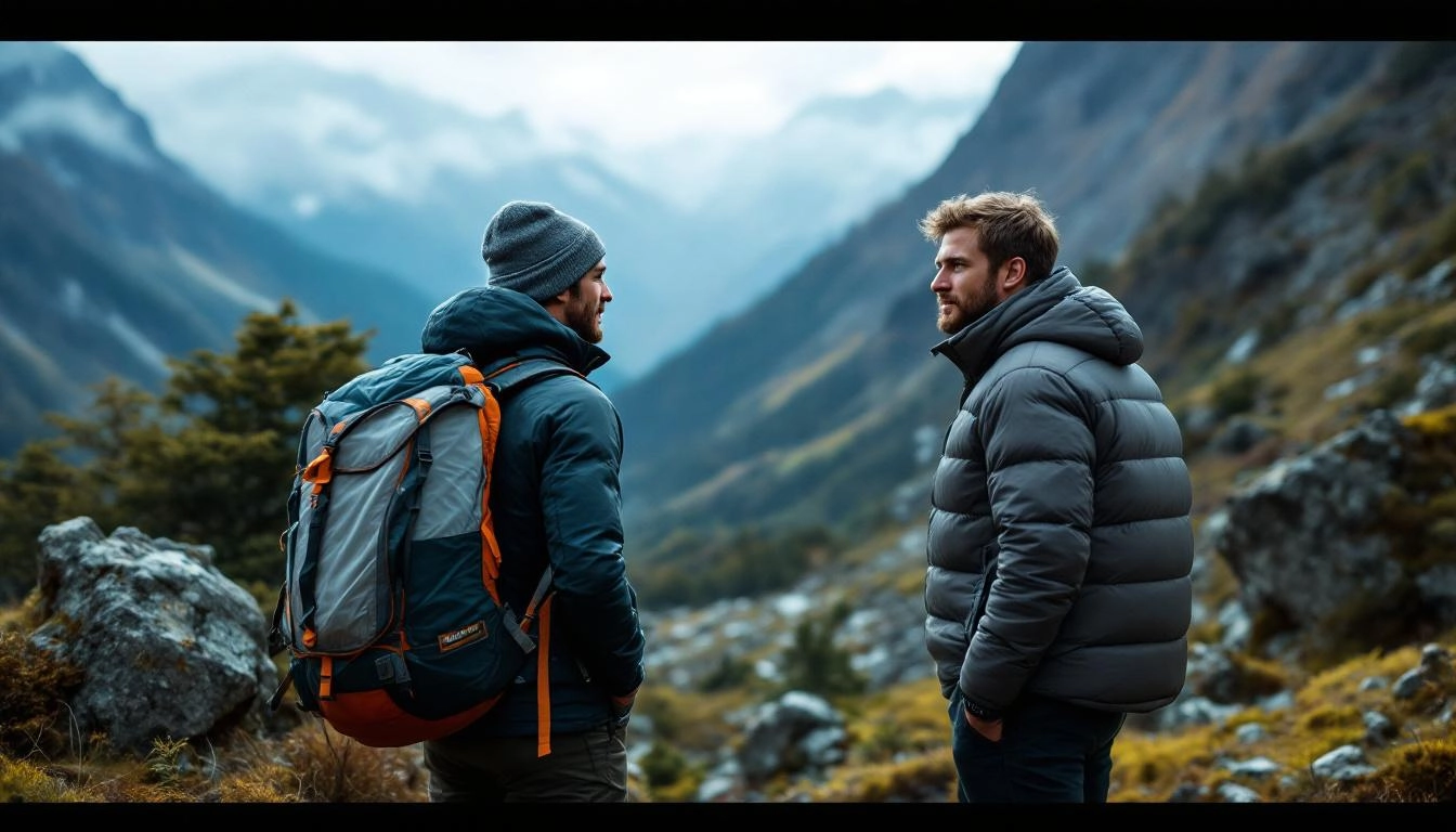 ultralight vs conventional backpacking gear comparison showing minimalist and traditional camping setup side by side