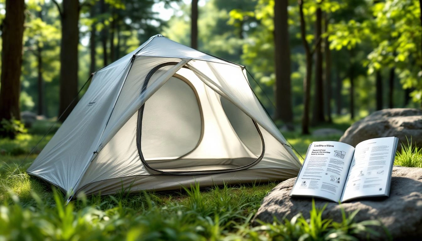 Backpacker considering how to choose a lightweight tent in alpine terrain