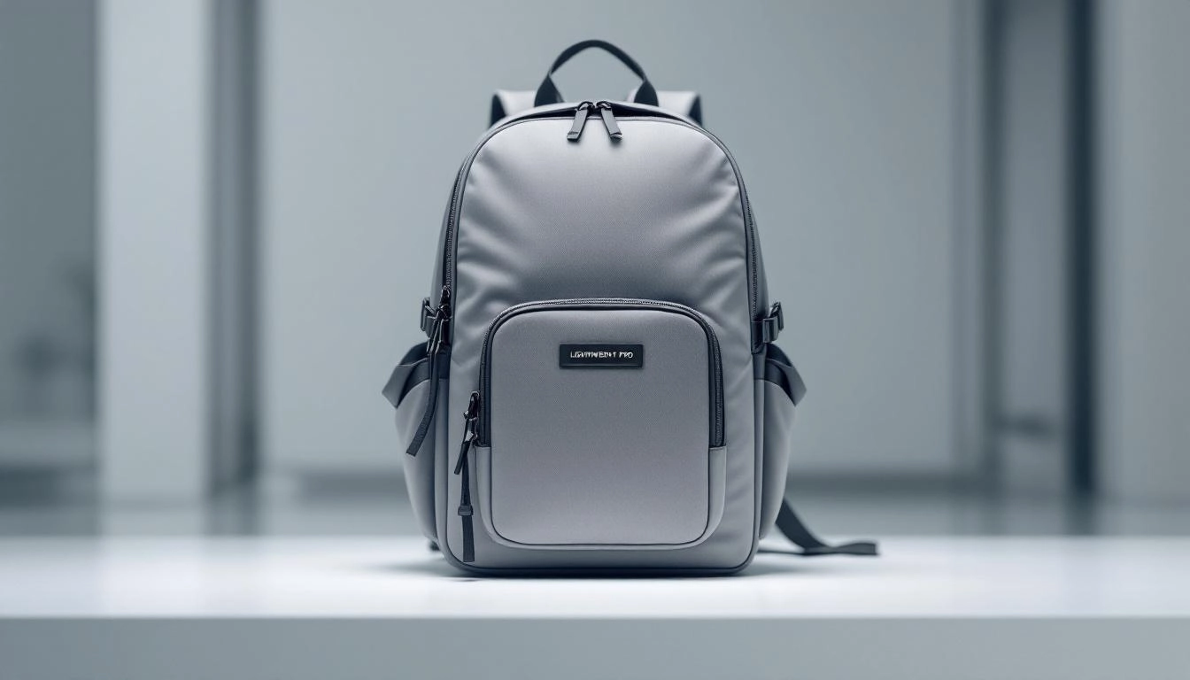 lightweight backpack features frame and hip belt support on a loaded hiking pack